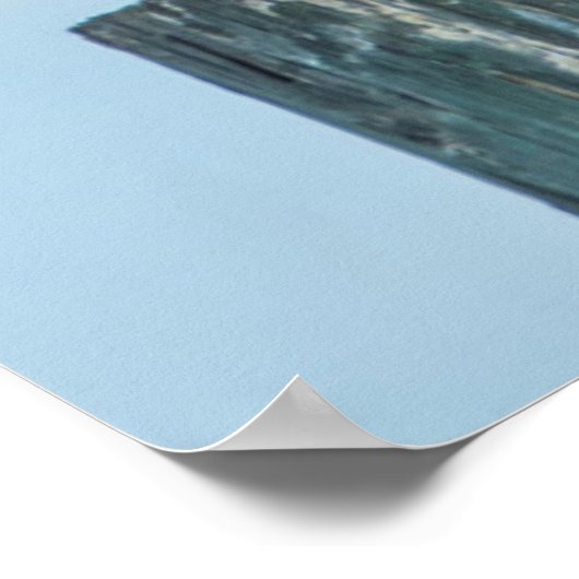 Pelikan auf Pylon Poster (Ecke)