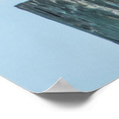 Pelikan auf Pylon sitzend Poster (Ecke)
