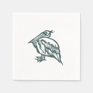 Pelikan-Cocktail Napkin Serviette