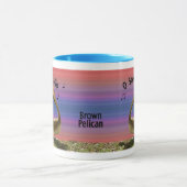 Pelikan des Gesang-Brown Tasse (Zentrum)