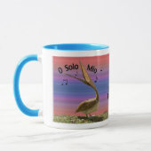 Pelikan des Gesang-Brown Tasse (Links)