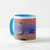 Pelikan des Gesang-Brown Tasse (Vorderseite Links)