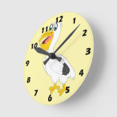 Pelikan-Design Runde Wanduhr (Winkel)
