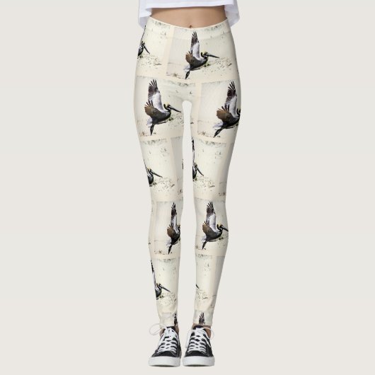 Pelikan-Druck-Leggings, Leggings, Geschenke, Leggings (Vorderseite)