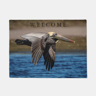 Pelikan im Flug Fußmatte