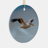 Pelikan im Flug Keramik Ornament (Rechts)