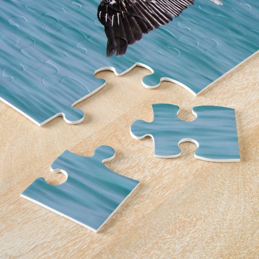 Pelikan im Flug Puzzle (Seite)