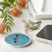 Pelikan im Flug Schlüsselanhänger (Seite)