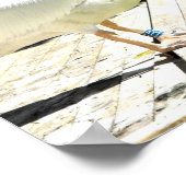 Pelikan im Frühling in Spanien Poster (Ecke)