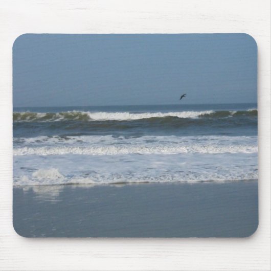 Pelikan im Surfen Mousepad (Vorne)