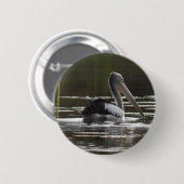 PELIKAN LÄNDLICHES QUEENSLAND AUSTRALIEN BUTTON (Vorne & Hinten)