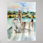 Pelikan mit Attitude Poster (Vorne)