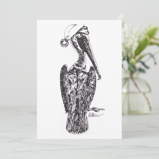 Pelikan mit Hut (Stehend Vorderseite)