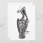 Pelikan mit Hut (Vorne/Hinten)