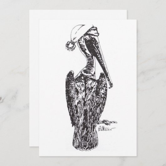 Pelikan mit Hut (Vorne/Hinten)