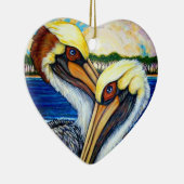 Pelikan-Paare Keramik Ornament (Rechts)