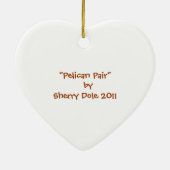 Pelikan-Paare Keramik Ornament (Hinten)