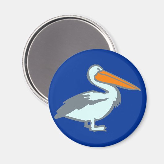 Pelikan pelican magnet (Vorderseite/Rückseite)