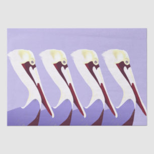 Pelikan Pelicans Decoupage Seidenpapier