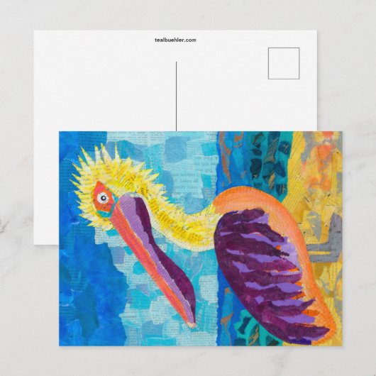 Pelikan Postkarte (Vorne/Hinten)