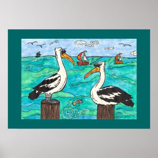 Pelikan Print Poster (Vorne)