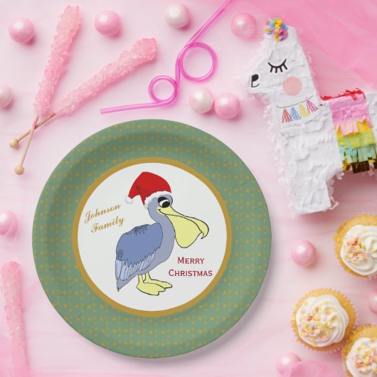 Pelikan-Sankt-Weihnachten Pappteller (Party)