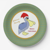 Pelikan-Sankt-Weihnachten Pappteller (Vorderseite)