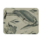 Pelikan und Frosch in Gesprächen (mit Papier) Magnet (Horizontal)