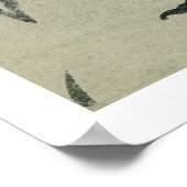 Pelikan und Frosch in Gesprächen (mit Papier) Poster (Ecke)