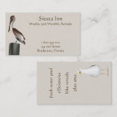 Pelikan und Seemöwe Visitenkarte (Vorne/Hinten)