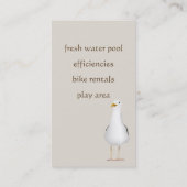 Pelikan und Seemöwe Visitenkarte (Rückseite)