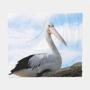 Pelikan-Vogel-Fleece-Decke Fleecedecke