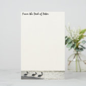 Pelikan-Vogel-Tier-Tiere Briefpapier (Stehend Vorderseite)