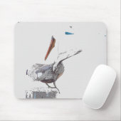 Pelikan-Vogel-Tier-Tiere Mousepad (Mit Mouse)