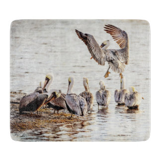 Pelikane auf dem Bayou Cutting Board Schneidebrett