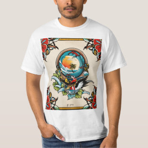 Pelikane auf dem Pier T-Shirt Küsten Marina
