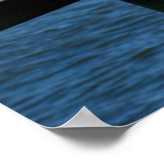 Pelikane auf einem Dock Poster (Ecke)