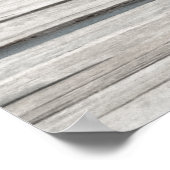 Pelikane auf einem Pier Poster (Ecke)