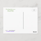 Pelikane auf Parade Postkarte (Rückseite)