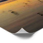 Pelikane bei Sunset - Venice Beach, CA Poster (Ecke)