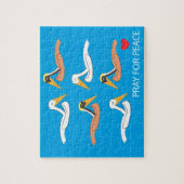 Pelikane beten für den Frieden Puzzle (Vertikal)