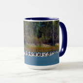 Pelikane Fischerei Murray Australia Tasse (VorderseiteRechts)