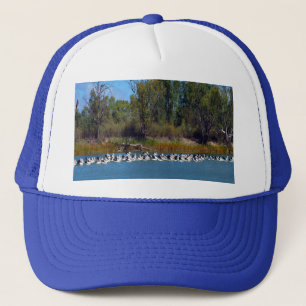 Pelikane Fischerei Murray Australia Truckerkappe