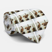 Pelikane gehockt auf Posten Krawatte (Gerollt)