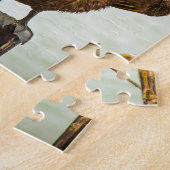 Pelikane gehockt auf Posten Puzzle (Seite)