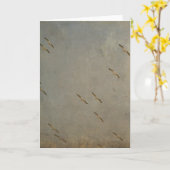 Pelikane im Flug Karte (Gelbe Blume)