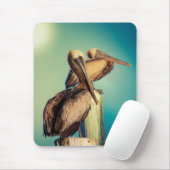 Pelikane in der Morgendämmerung Mousepad (Mit Mouse)