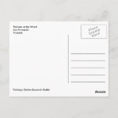 Pelikane in Wharf, San Fernando, Trinidad Postkarte (Rückseite)