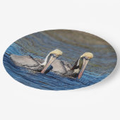 Pelikane Pappteller (Schrägansicht)