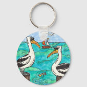 Pelikane Schlüsselkette Schlüsselanhänger (Vorderseite)